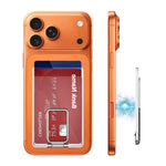 XDcase Slot magnetico posteriore per carte con supporto per iPhone/Galaxy e altri dispositivi