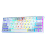 SOLAKAKA SK961 Tri-mode RGB 61 Keys Wireless Mechanical Keyboard, Red Axis