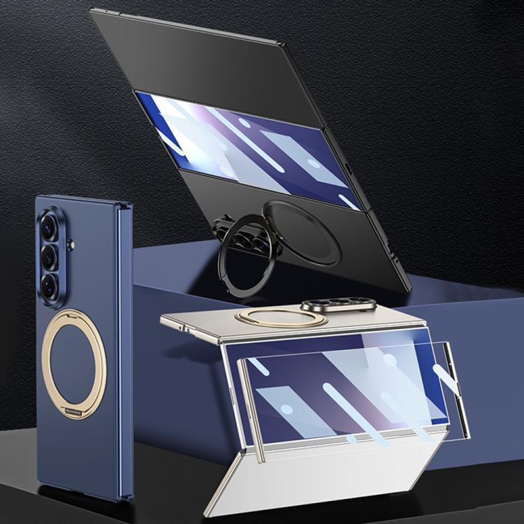 GKK - Cornice integrale integrata, custodia magnetica ultrasottile per telefono con supporto girevole, For Samsung Galaxy Z TriFold