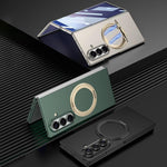GKK - Cornice integrale integrata, custodia magnetica ultrasottile per telefono con supporto girevole, For Samsung Galaxy Z TriFold