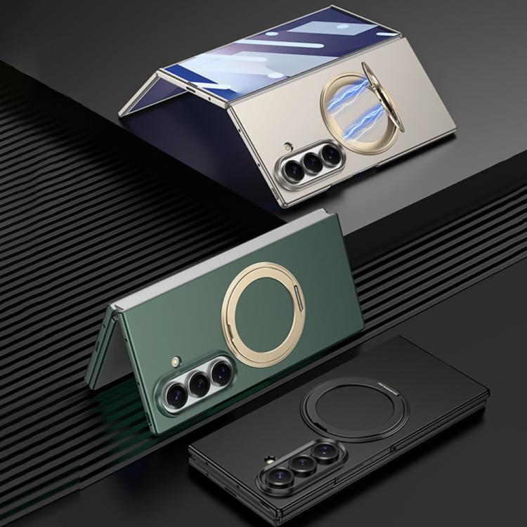 GKK - Cornice integrale integrata, custodia magnetica ultrasottile per telefono con supporto girevole, For Samsung Galaxy Z TriFold