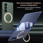 GKK - Cornice integrale integrata, custodia magnetica ultrasottile per telefono con supporto girevole, For Samsung Galaxy Z TriFold