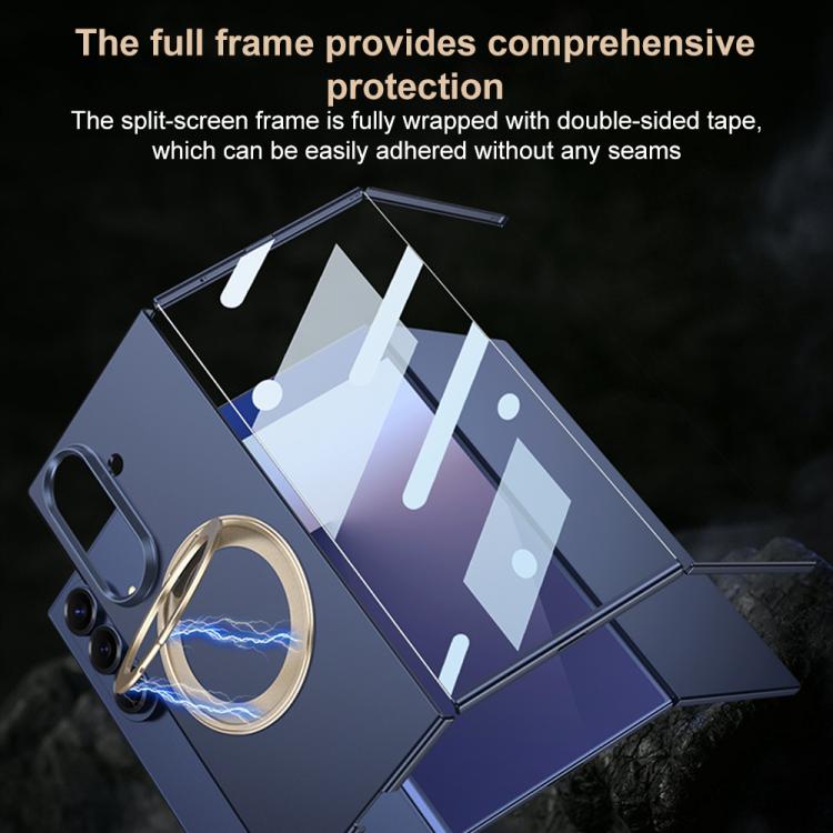 GKK - Cornice integrale integrata, custodia magnetica ultrasottile per telefono con supporto girevole, For Samsung Galaxy Z TriFold