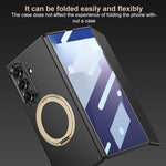 GKK - Cornice integrale integrata, custodia magnetica ultrasottile per telefono con supporto girevole, For Samsung Galaxy Z TriFold