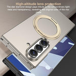 GKK - Cornice integrale integrata, custodia magnetica ultrasottile per telefono con supporto girevole, For Samsung Galaxy Z TriFold
