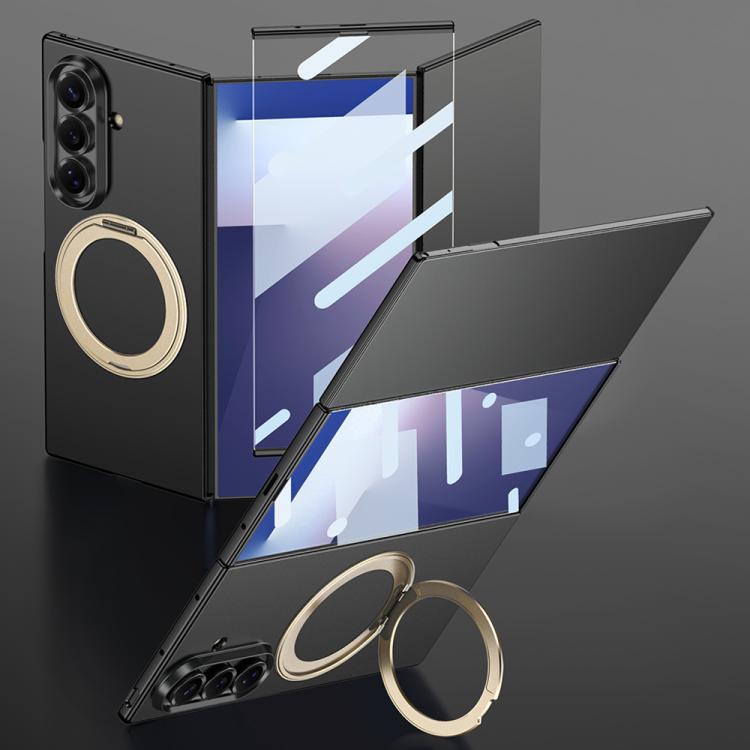 GKK - Cornice integrale integrata, custodia magnetica ultrasottile per telefono con supporto girevole, For Samsung Galaxy Z TriFold