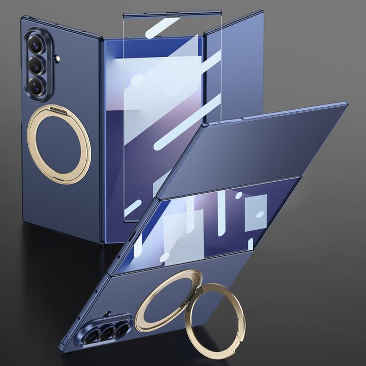 GKK - Cornice integrale integrata, custodia magnetica ultrasottile per telefono con supporto girevole, For Samsung Galaxy Z TriFold