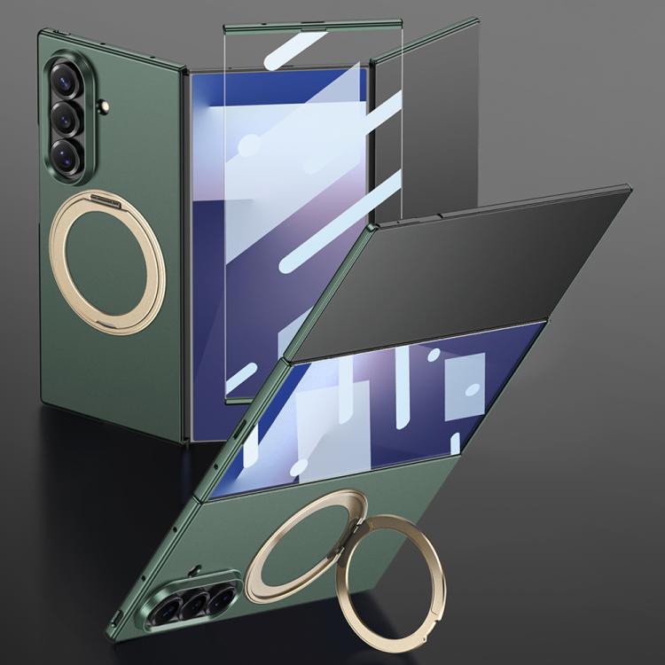 GKK - Cornice integrale integrata, custodia magnetica ultrasottile per telefono con supporto girevole, For Samsung Galaxy Z TriFold