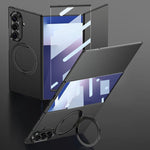 GKK - Cornice integrale integrata, custodia magnetica ultrasottile per telefono con supporto girevole, For Samsung Galaxy Z TriFold