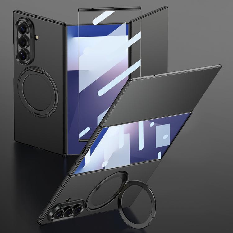 GKK - Cornice integrale integrata, custodia magnetica ultrasottile per telefono con supporto girevole, For Samsung Galaxy Z TriFold