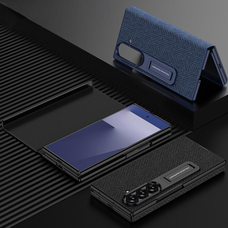 Custodia a libro magnetica GKK a copertura totale con supporto multiuso, For Samsung Galaxy Z TriFold