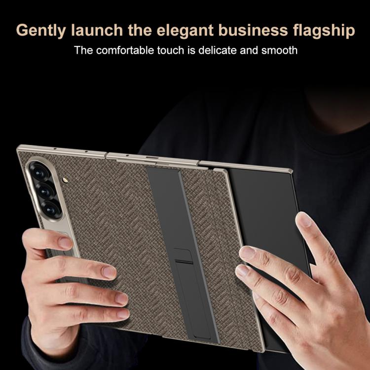 Custodia a libro magnetica GKK a copertura totale con supporto multiuso, For Samsung Galaxy Z TriFold