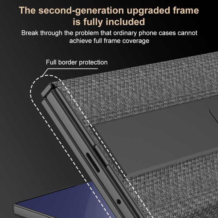 Custodia a libro magnetica GKK a copertura totale con supporto multiuso, For Samsung Galaxy Z TriFold