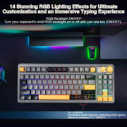 SOLAKAKA SK90 Tri-mode 90 Keys Wireless Silicone Keyboard
