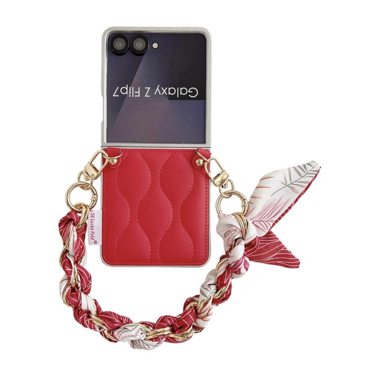 Giacca imbottita, sciarpa, cinturino da polso in tessuto, custodia per telefono, For Samsung Galaxy Z Flip6/7 FE, For Samsung Galaxy Z Fold7 5G, For Samsung Galaxy Z Flip7 5G, For Samsung Galaxy Z Flip5