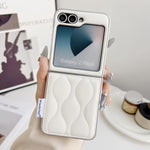Custodia per telefono con texture effetto giacca imbottita, For Samsung Galaxy Z Flip6/7 FE, For Samsung Galaxy Z Fold7 5G