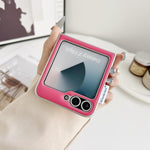 Custodia per telefono con texture effetto giacca imbottita, For Samsung Galaxy Z Flip6/7 FE, For Samsung Galaxy Z Fold7 5G