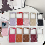 Custodia per telefono con texture effetto giacca imbottita, For Samsung Galaxy Z Flip6/7 FE, For Samsung Galaxy Z Fold7 5G