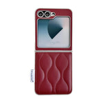 Custodia per telefono con texture effetto giacca imbottita, For Samsung Galaxy Z Flip6/7 FE, For Samsung Galaxy Z Fold7 5G