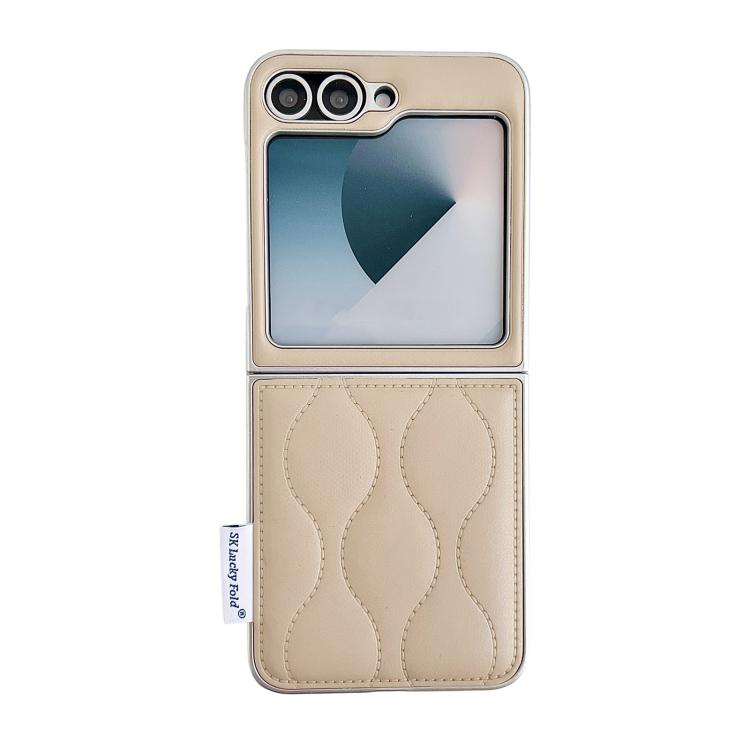 Custodia per telefono con texture effetto giacca imbottita, For Samsung Galaxy Z Flip6/7 FE, For Samsung Galaxy Z Fold7 5G