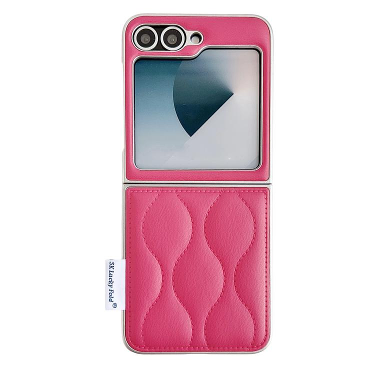 Custodia per telefono con texture effetto giacca imbottita, For Samsung Galaxy Z Flip6/7 FE, For Samsung Galaxy Z Fold7 5G