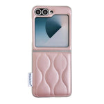 Custodia per telefono con texture effetto giacca imbottita, For Samsung Galaxy Z Flip6/7 FE, For Samsung Galaxy Z Fold7 5G