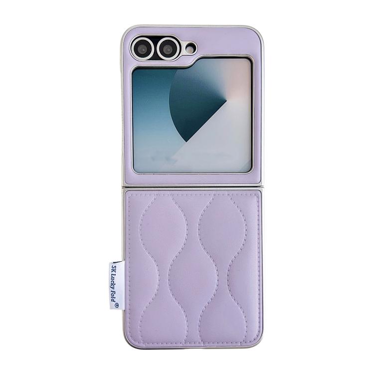 Custodia per telefono con texture effetto giacca imbottita, For Samsung Galaxy Z Flip6/7 FE, For Samsung Galaxy Z Fold7 5G