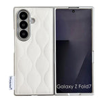 Custodia per telefono con texture effetto giacca imbottita, For Samsung Galaxy Z Flip6/7 FE, For Samsung Galaxy Z Fold7 5G