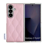 Custodia per telefono con texture effetto giacca imbottita, For Samsung Galaxy Z Flip6/7 FE, For Samsung Galaxy Z Fold7 5G