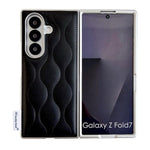 Custodia per telefono con texture effetto giacca imbottita, For Samsung Galaxy Z Flip6/7 FE, For Samsung Galaxy Z Fold7 5G