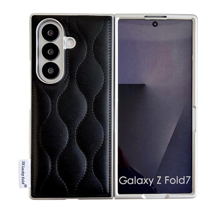 Custodia per telefono con texture effetto giacca imbottita, For Samsung Galaxy Z Flip6/7 FE, For Samsung Galaxy Z Fold7 5G