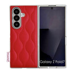 Custodia per telefono con texture effetto giacca imbottita, For Samsung Galaxy Z Flip6/7 FE, For Samsung Galaxy Z Fold7 5G
