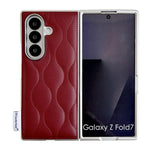 Custodia per telefono con texture effetto giacca imbottita, For Samsung Galaxy Z Flip6/7 FE, For Samsung Galaxy Z Fold7 5G
