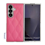 Custodia per telefono con texture effetto giacca imbottita, For Samsung Galaxy Z Flip6/7 FE, For Samsung Galaxy Z Fold7 5G