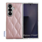 Custodia per telefono con texture effetto giacca imbottita, For Samsung Galaxy Z Flip6/7 FE, For Samsung Galaxy Z Fold7 5G