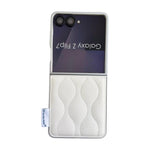 Custodia per telefono con texture effetto giacca imbottita, For Samsung Galaxy Z Flip7 5G, For Samsung Galaxy Z Flip5