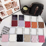 Custodia per telefono con texture effetto giacca imbottita, For Samsung Galaxy Z Flip7 5G, For Samsung Galaxy Z Flip5