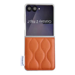 Custodia per telefono con texture effetto giacca imbottita, For Samsung Galaxy Z Flip7 5G, For Samsung Galaxy Z Flip5