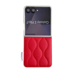 Custodia per telefono con texture effetto giacca imbottita, For Samsung Galaxy Z Flip7 5G, For Samsung Galaxy Z Flip5