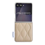 Custodia per telefono con texture effetto giacca imbottita, For Samsung Galaxy Z Flip7 5G, For Samsung Galaxy Z Flip5