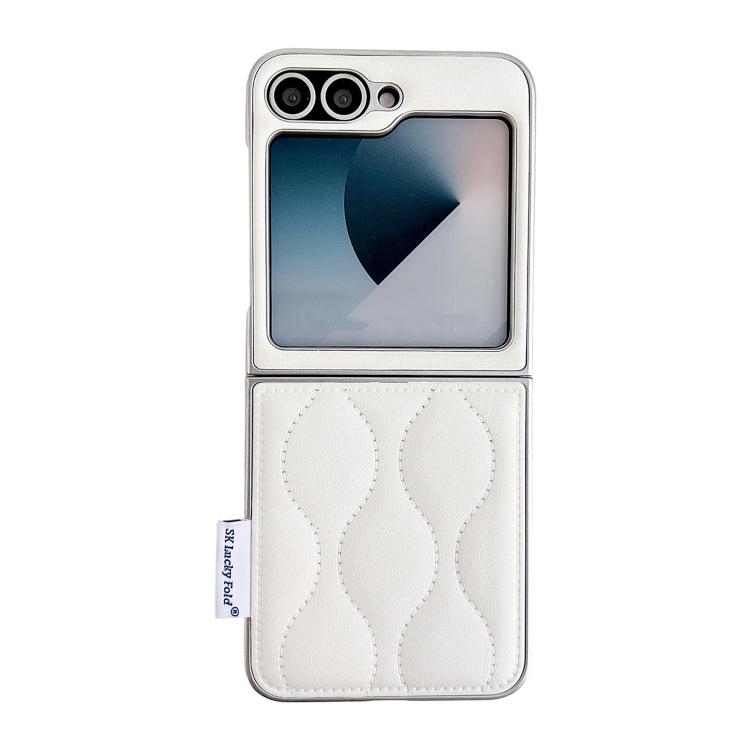 Custodia per telefono con texture effetto giacca imbottita, For Samsung Galaxy Z Flip7 5G, For Samsung Galaxy Z Flip5