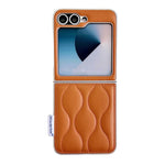 Custodia per telefono con texture effetto giacca imbottita, For Samsung Galaxy Z Flip7 5G, For Samsung Galaxy Z Flip5