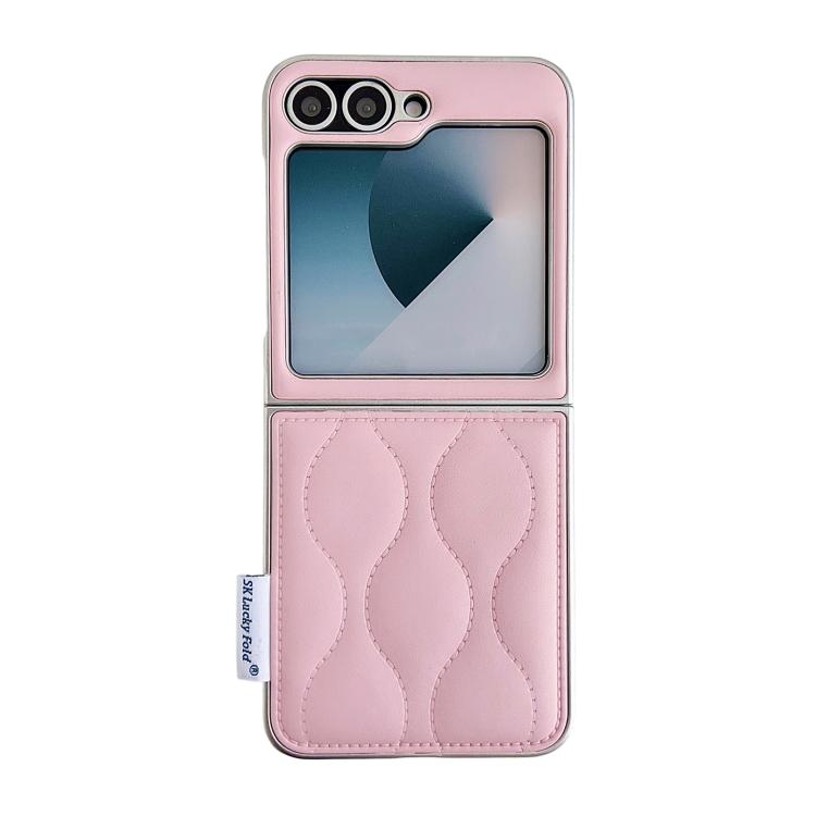 Custodia per telefono con texture effetto giacca imbottita, For Samsung Galaxy Z Flip7 5G, For Samsung Galaxy Z Flip5