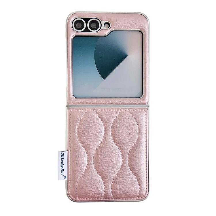 Custodia per telefono con texture effetto giacca imbottita, For Samsung Galaxy Z Flip7 5G, For Samsung Galaxy Z Flip5