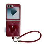 Custodia per telefono a forma di fiocco per giacca imbottita con cinturino da polso, For Samsung Galaxy Z Flip6/7 FE, For Samsung Galaxy Z Fold7 5G, For Samsung Galaxy Z Flip7 5G, For Samsung Galaxy Z Flip5