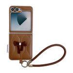Custodia per telefono a forma di fiocco per giacca imbottita con cinturino da polso, For Samsung Galaxy Z Flip6/7 FE, For Samsung Galaxy Z Fold7 5G, For Samsung Galaxy Z Flip7 5G, For Samsung Galaxy Z Flip5