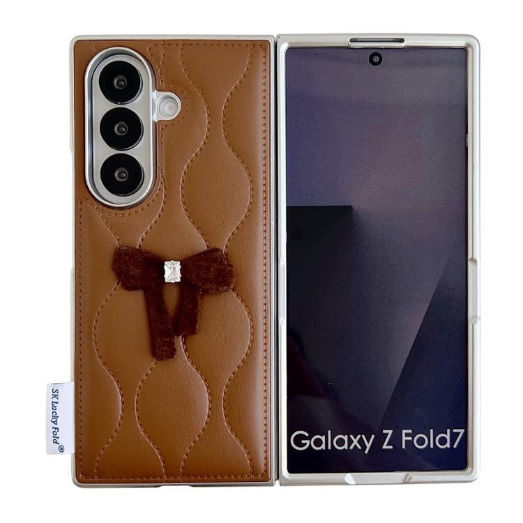 Custodia per telefono a forma di fiocco per giacca imbottita con cinturino da polso, For Samsung Galaxy Z Flip6/7 FE, For Samsung Galaxy Z Fold7 5G, For Samsung Galaxy Z Flip7 5G, For Samsung Galaxy Z Flip5