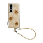 Custodia per telefono elegante con cinturino da polso, a forma di piumino., For Samsung Galaxy Z Flip6/7 FE, For Samsung Galaxy Z Fold7 5G, For Samsung Galaxy Z Flip7 5G, For Samsung Galaxy Z Flip5