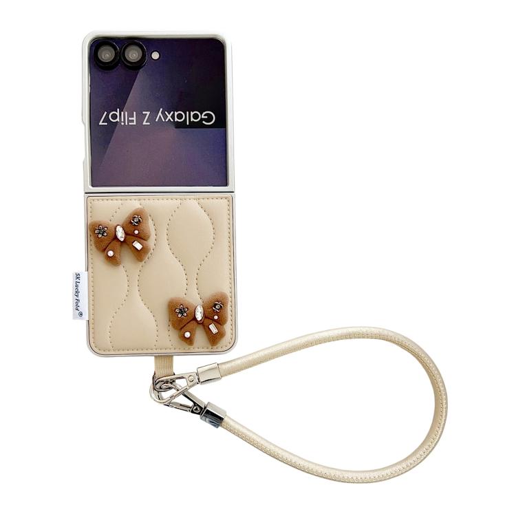 Custodia per telefono elegante con cinturino da polso, a forma di piumino., For Samsung Galaxy Z Flip6/7 FE, For Samsung Galaxy Z Fold7 5G, For Samsung Galaxy Z Flip7 5G, For Samsung Galaxy Z Flip5
