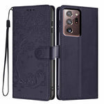 Custodia per telefono in ecopelle con stampa a rilievo di gatto sugli alberi, For Samsung Galaxy Note20, For Samsung Galaxy Note20 Ultra, For Samsung Galaxy S20 Ultra